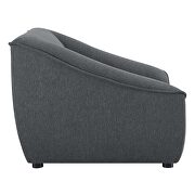 Charcoal finish soft polyester fabric upholstery chair by Modway additional picture 3