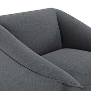 Charcoal finish soft polyester fabric upholstery chair by Modway additional picture 6