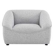 Light gray finish soft polyester fabric upholstery chair by Modway additional picture 5