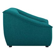 Teal finish soft polyester fabric upholstery chair by Modway additional picture 3