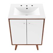 Bathroom vanity in walnut white by Modway additional picture 5