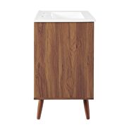 Bathroom vanity in walnut white by Modway additional picture 9
