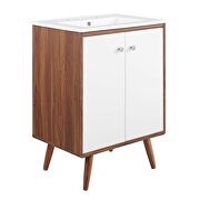 Bathroom vanity in walnut white by Modway additional picture 10