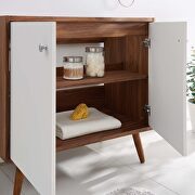 Bathroom vanity in walnut white by Modway additional picture 2