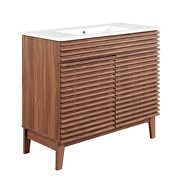 Bathroom vanity in walnut white by Modway additional picture 10