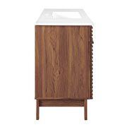 Single sink bathroom vanity in walnut white by Modway additional picture 9