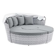Canopy outdoor patio daybed in light gray/ gray finish by Modway additional picture 6
