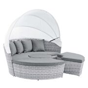 Canopy outdoor patio daybed in light gray/ gray finish by Modway additional picture 7