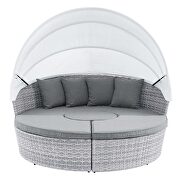 Canopy outdoor patio daybed in light gray/ gray finish by Modway additional picture 8