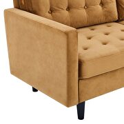 Tufted performance velvet sofa in cognac by Modway additional picture 5