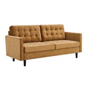 Tufted performance velvet sofa in cognac by Modway additional picture 9