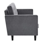Tufted performance velvet sofa in gray by Modway additional picture 8
