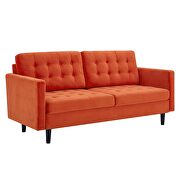 Tufted performance velvet sofa in orange by Modway additional picture 9