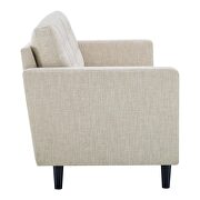 Tufted fabric sofa in beige by Modway additional picture 8
