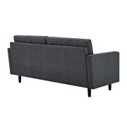 Tufted fabric sofa in charcoal by Modway additional picture 7