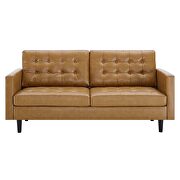 Tufted vegan leather sofa in tan by Modway additional picture 6
