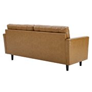 Tufted vegan leather sofa in tan by Modway additional picture 7