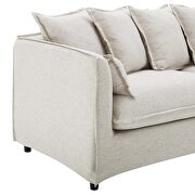 Slipcover fabric sofa in beige by Modway additional picture 6