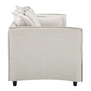 Slipcover fabric sofa in beige by Modway additional picture 8