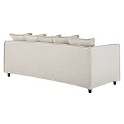 Slipcover fabric sofa in beige by Modway additional picture 9