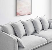 Slipcover fabric sofa in light gray by Modway additional picture 11