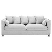 Slipcover fabric sofa in light gray by Modway additional picture 7