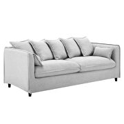 Slipcover fabric sofa in light gray by Modway additional picture 10