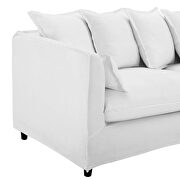 Slipcover fabric sofa in white by Modway additional picture 6