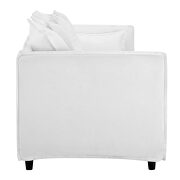 Slipcover fabric sofa in white by Modway additional picture 9
