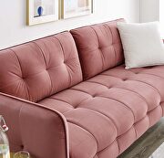 Tufted performance velvet sofa in dusty rose by Modway additional picture 11
