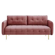 Tufted performance velvet sofa in dusty rose by Modway additional picture 7