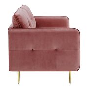 Tufted performance velvet sofa in dusty rose by Modway additional picture 8