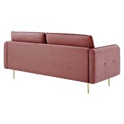 Tufted performance velvet sofa in dusty rose by Modway additional picture 9