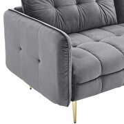 Tufted performance velvet sofa in gray by Modway additional picture 6