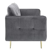 Tufted performance velvet sofa in gray by Modway additional picture 9