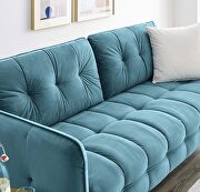 Tufted performance velvet sofa in sea blue by Modway additional picture 11