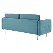 Tufted performance velvet sofa in sea blue by Modway additional picture 8