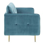 Tufted performance velvet sofa in sea blue by Modway additional picture 9