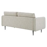 Tufted fabric sofa in beige by Modway additional picture 8