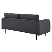 Tufted fabric sofa in charcoal by Modway additional picture 9