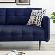 Tufted fabric sofa in royal blue by Modway additional picture 11