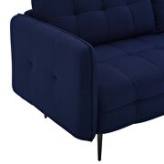 Tufted fabric sofa in royal blue by Modway additional picture 6