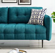 Tufted fabric sofa in teal by Modway additional picture 11