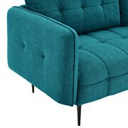 Tufted fabric sofa in teal by Modway additional picture 6