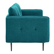 Tufted fabric sofa in teal by Modway additional picture 9