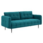 Tufted fabric sofa in teal by Modway additional picture 10