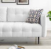 Tufted fabric sofa in white by Modway additional picture 11