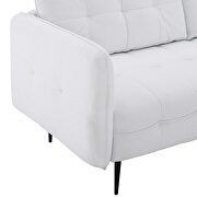 Tufted fabric sofa in white by Modway additional picture 6