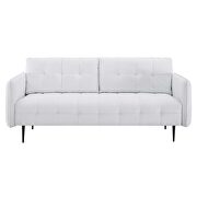 Tufted fabric sofa in white by Modway additional picture 7