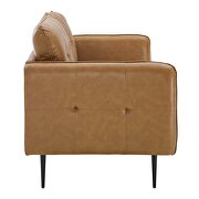 Tufted vegan leather upholstery sofa in tan by Modway additional picture 3